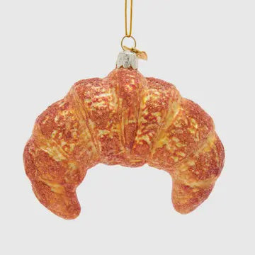 Glass Croissant Ornament