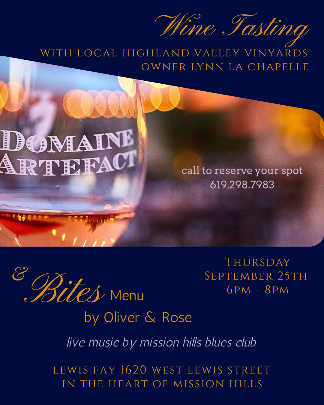 Artefact Wine Tasting Pop-Up 9.25.25