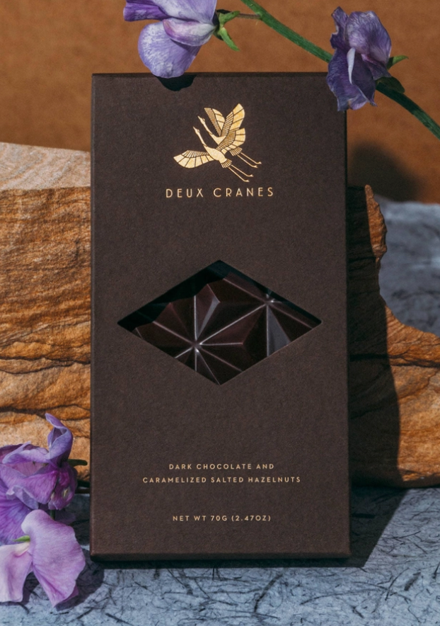 Dark Chocolate with Caramelized Hazelnuts