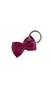 Farfalle Keychain Gold Plum