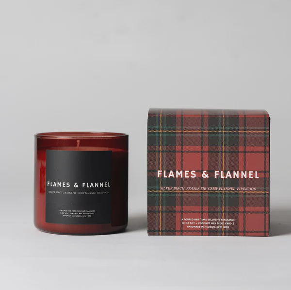 Flames and Flannel Candle