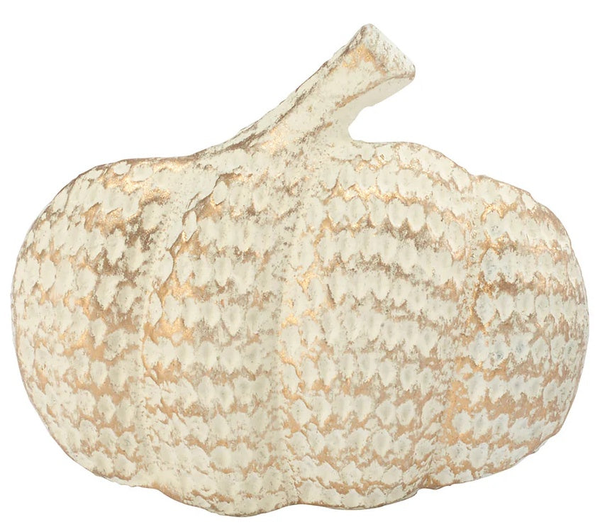 Pumpkin Napkin Rings Gold S/4