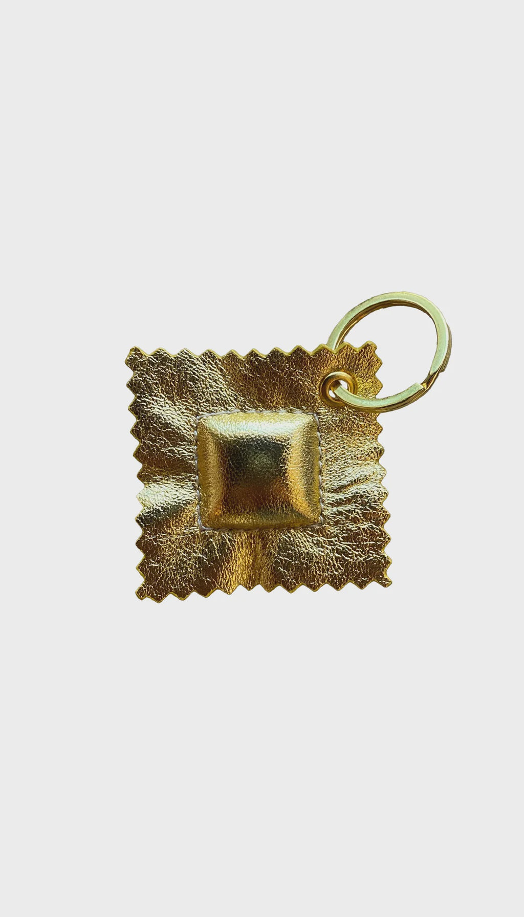 Ravioli Keychain Gold Gold