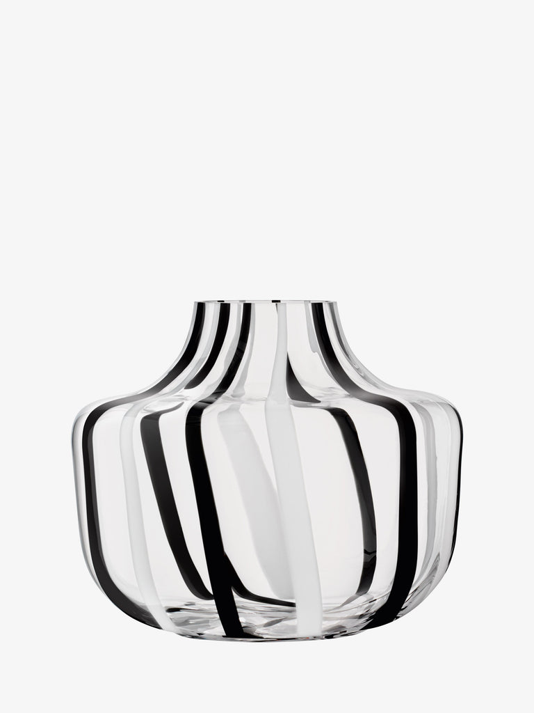 Black & White Stripe Vase