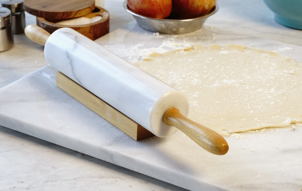 White Marble Rolling Pin