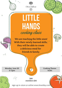 Little Hands Sushi Class