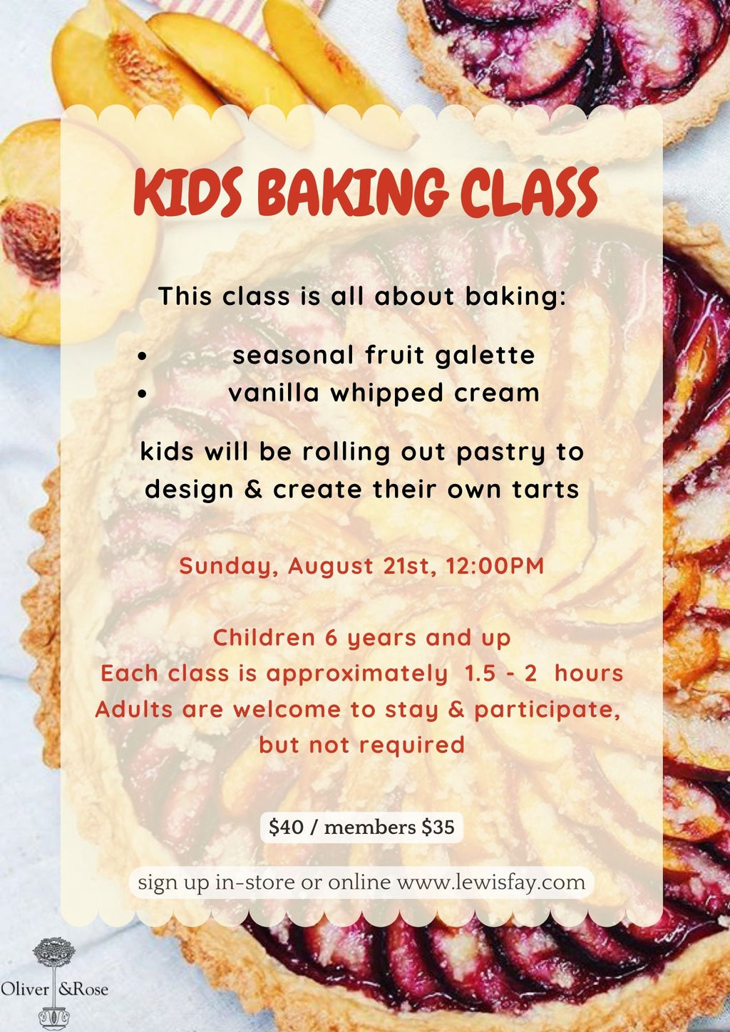 Kids Baking Class