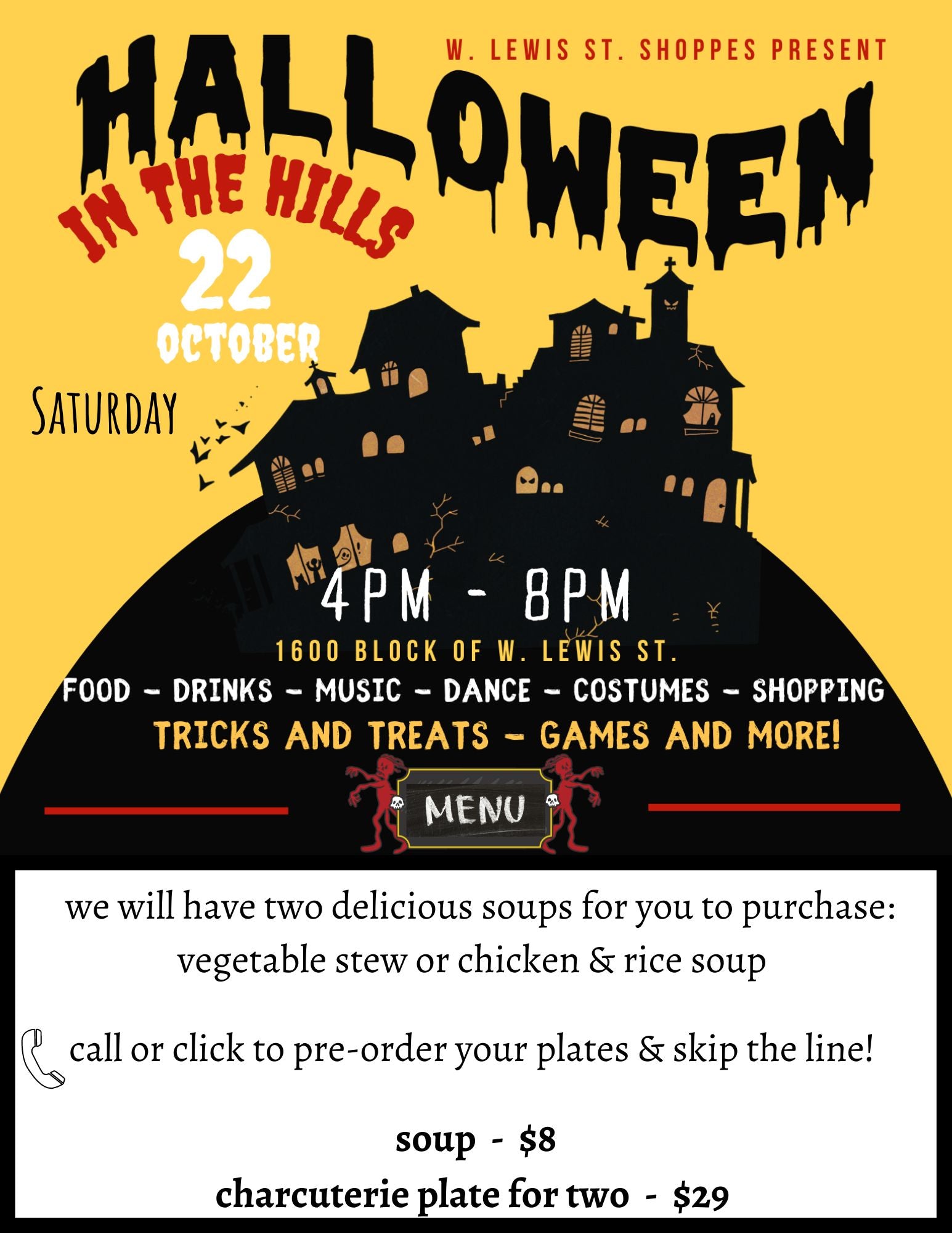 Halloween In The Hills Offerings