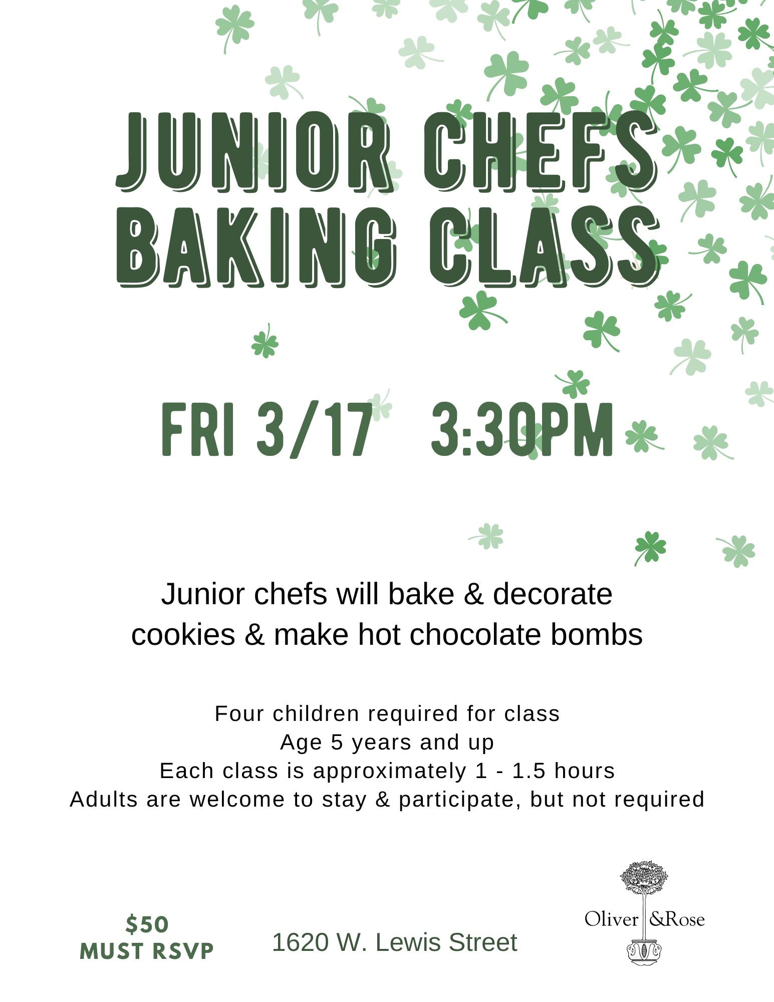 Junior Chefs Baking Class