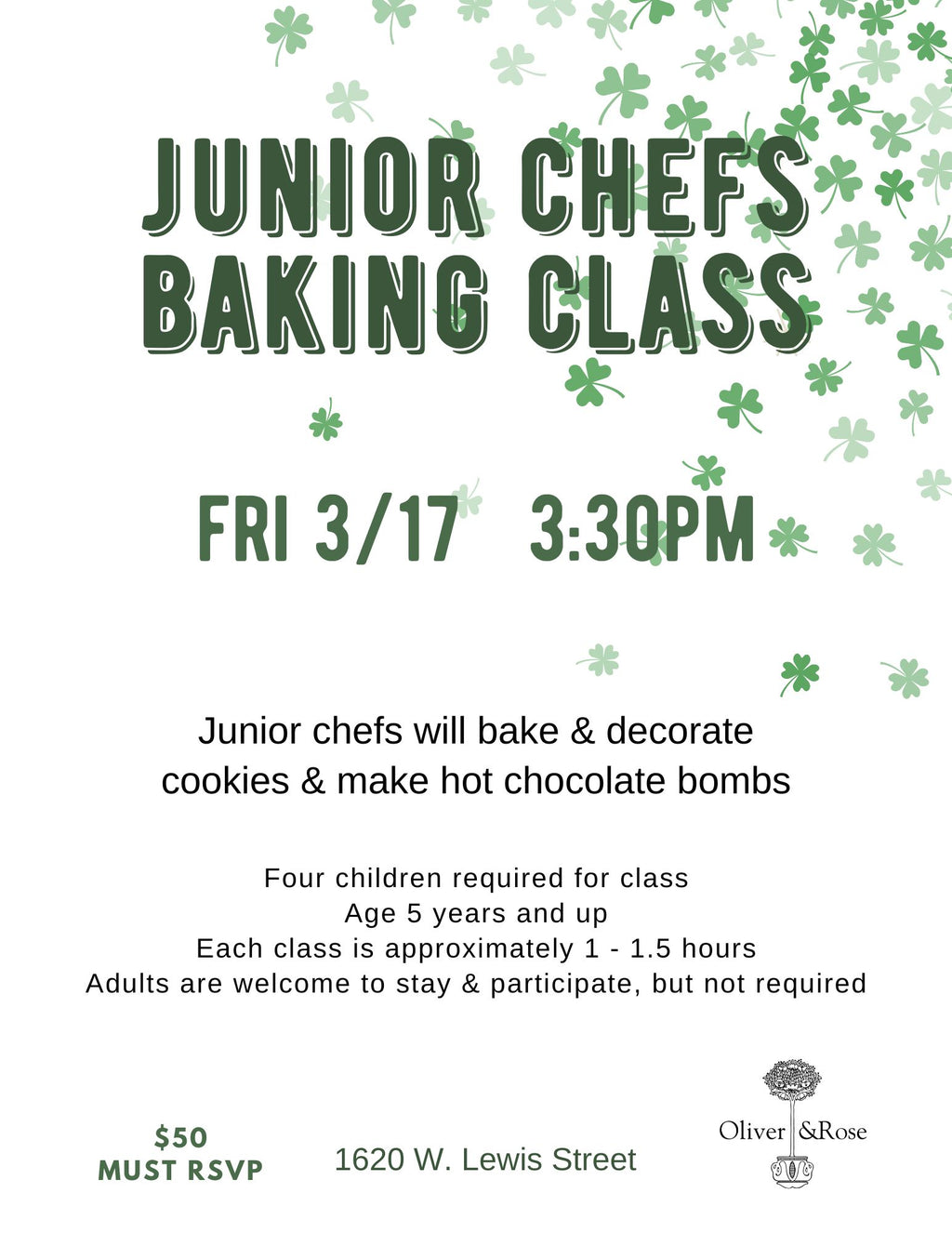 Junior Chefs Baking Class